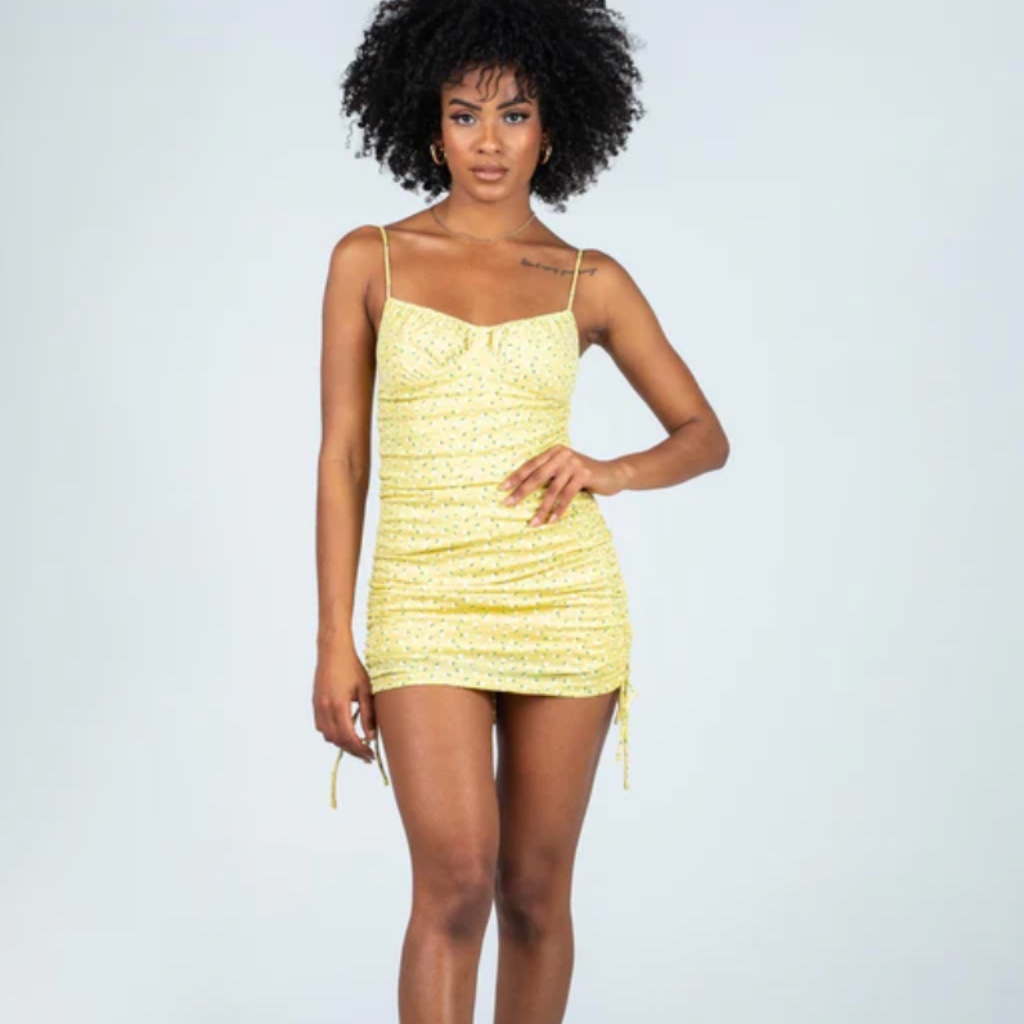 Princess Polly Arielle Mini Dress Yellow